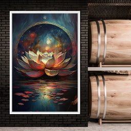 Midnight Lotus Flower - NicheCanvas