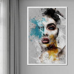 Mixart Female Portrait - Johanjjf - NicheCanvas