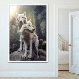 Double Wolves - Zenzdesign - NicheCanvas