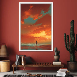 Admiring The Sunset - NicheCanvas