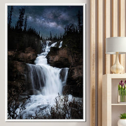 Milky Way Waterfall - Lucas Moore - NicheCanvas