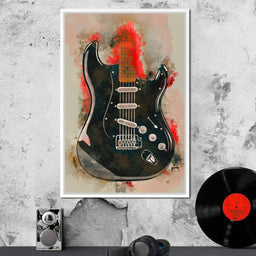 David Gilmour's Guitar - Abraham Szomor - NicheCanvas