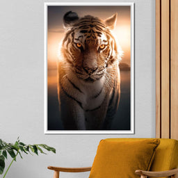 Tiger Orange Eyes - Zenzdesign - NicheCanvas