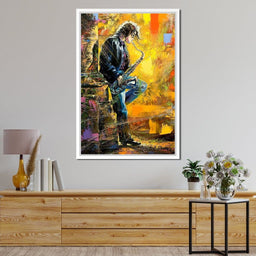 Man With Saxophone - NicheCanvas