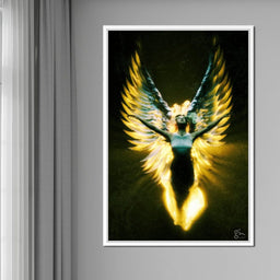 Angel Wings in Awe - G'n Art - NicheCanvas