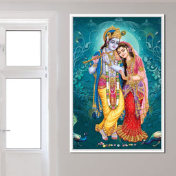 Radha & Krishna Couple - NicheCanvas