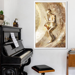 Playing the Saxophone - NicheCanvas