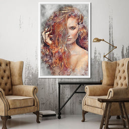 Girl Watercolor 2 - Mateo - NicheCanvas