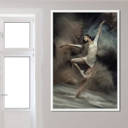 Ballet Dancer in the Desert - NicheCanvas