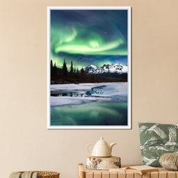 Northern Lights Landscape - Lucas Moore - NicheCanvas