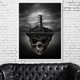 Skull Lighthouse - NicheCanvas