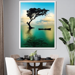 Cyan Tree - NicheCanvas