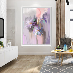 Purple Daisies - NicheCanvas