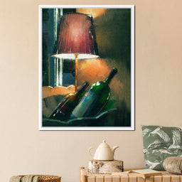 A couple of wine bottles - NicheCanvas