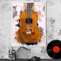 Willie Nelson's Trigger Acoustic Guitar - Abraham Szomor - NicheCanvas