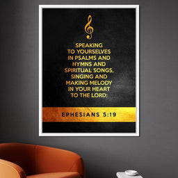 Ephesians 5:19 - ABConcepts - NicheCanvas
