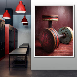 Rusty Dumbbells - NicheCanvas