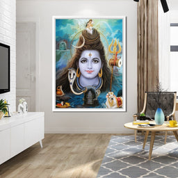 Lord Shiva Portrait - NicheCanvas
