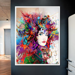 Psychedelic Portrait - NicheCanvas