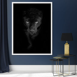 Black and White Panther - NicheCanvas