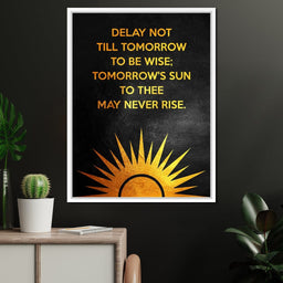 Delay Not Wisdom - ABConcepts - NicheCanvas