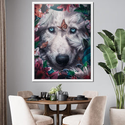 Floral Wolf - Zenzdesign - NicheCanvas