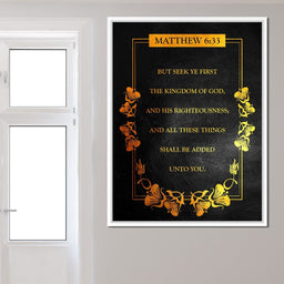 Matthew 6:33 - ABConcepts - NicheCanvas