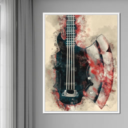 The Demon's Axe Bass Guitar - Abraham Szomor - NicheCanvas