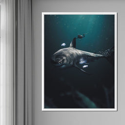 Megalodon - Zenzdesign - NicheCanvas