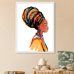 African Woman Turban - NicheCanvas