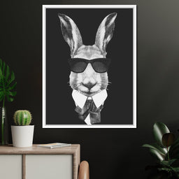 Dressed Up Rabbit - NicheCanvas