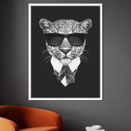 Dressed Up Leopard - NicheCanvas