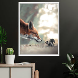 Fox Meets Squirrel - Zenzdesign - NicheCanvas