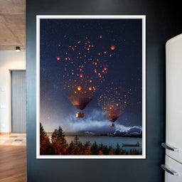 Hot Air Balloon Light - Natacha Einat - NicheCanvas