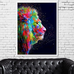 Colored Lion - Milos Karanovic - NicheCanvas