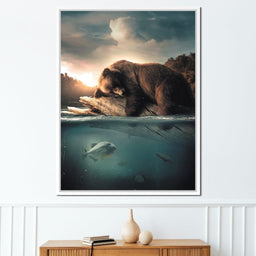 Floating Bear - Zenzdesign - NicheCanvas
