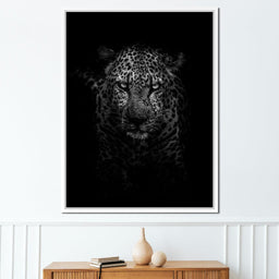Leopard Black & White - Johanjjf - NicheCanvas