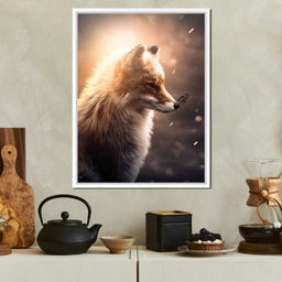 Fox Butterfly Glow - Zenzdesign - NicheCanvas