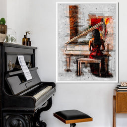 Elegant Sounds Sketch Art - Johanjjf - NicheCanvas