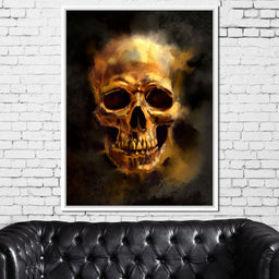 Golden Skull - NicheCanvas