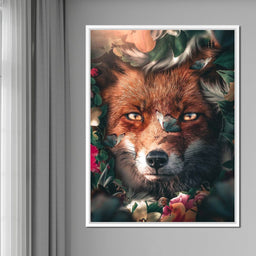 Floral Fox - Zenzdesign - NicheCanvas