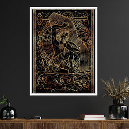 Zodiac sign Aquarius - NicheCanvas