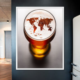 World Map Beer - NicheCanvas