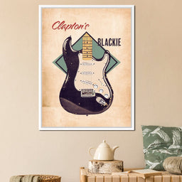 Eric Clapton's Blackie Guitar Retro - Abraham Szomor - NicheCanvas