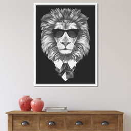 Dressed Up Lion - NicheCanvas