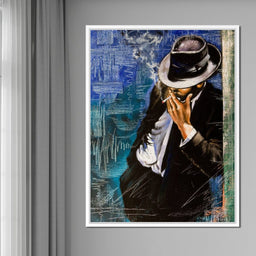 Smoking Man - NicheCanvas