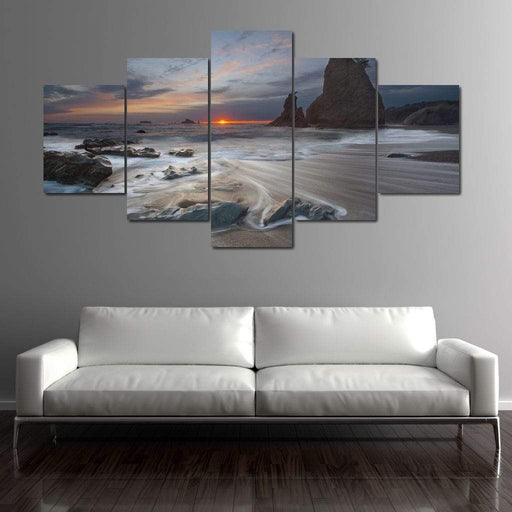 sunset wall art - Beautiful Sea Wave