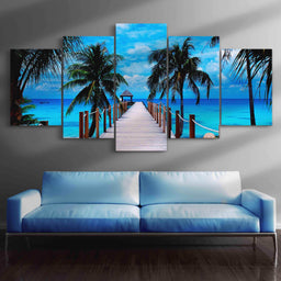 Perfect Vacation Multi Panel Canvas Wall Art - NicheCanvas
