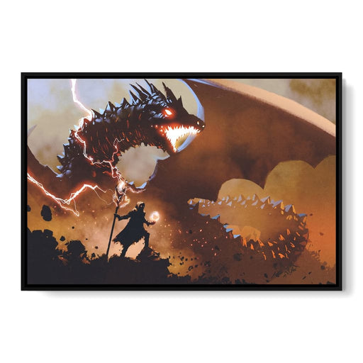 Black Magic Wizard Canvas Print