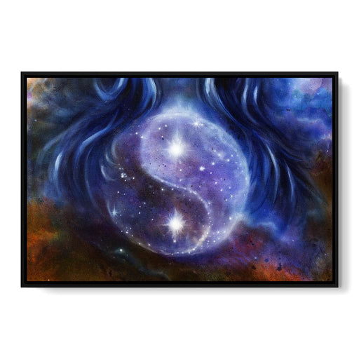 Yin Yang Stars Canvas Print